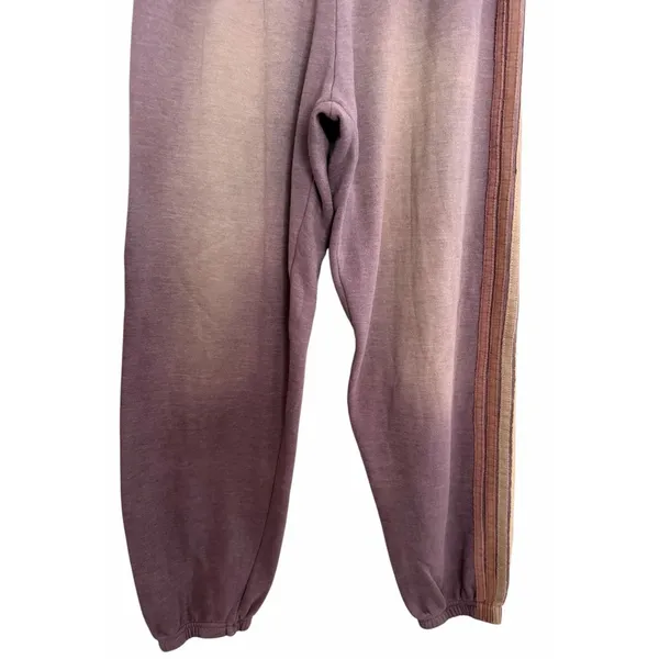 Aviator Nation 5 Stripe Sweatpants Faded Mocha Women's Size X-Large - Image 6