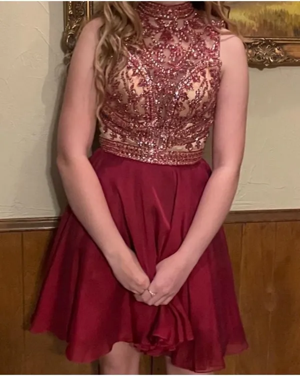 Sherri Hill Short Ruby Dress - Image 4