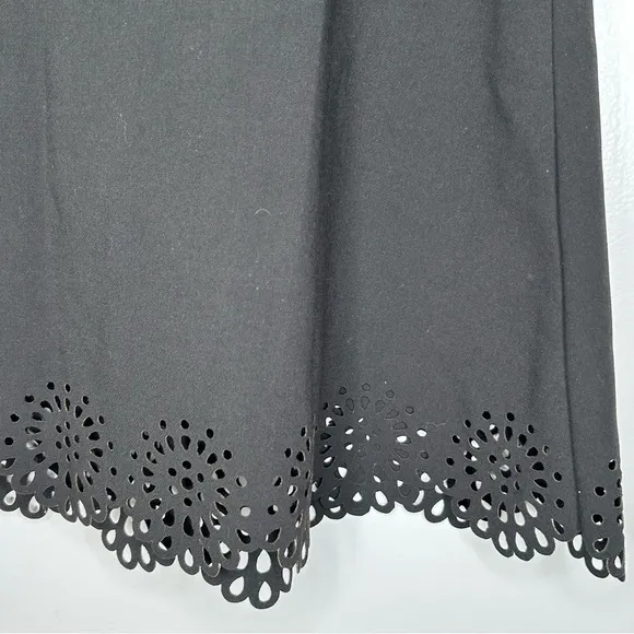 Loft Black Scalloped Skirt Size 8‎ - Image 3
