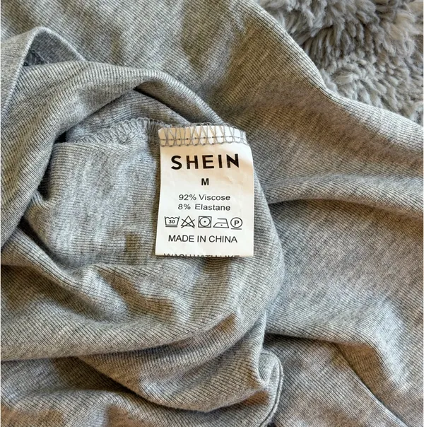 Shein Thin Long Sleeve Top - Grey Size M - Image 3