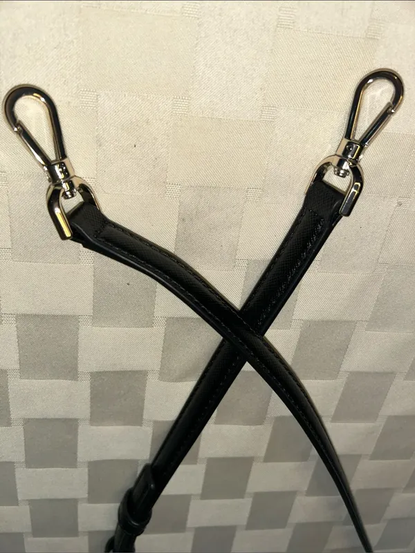 Kate Spade Black Leather Strap with Silver Hardware - Image 2