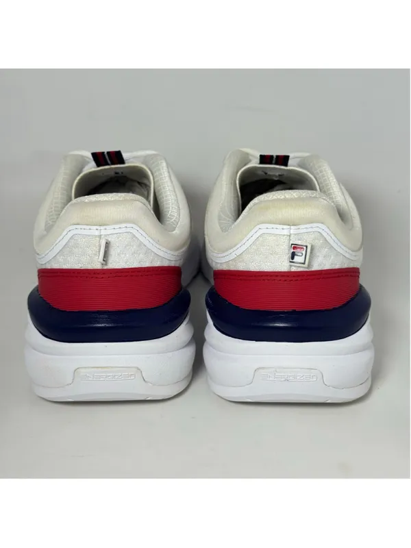 Women's Fila Disruptor Energized Lace Up Sneakers Size 8.5 White Red Blue - Image 7