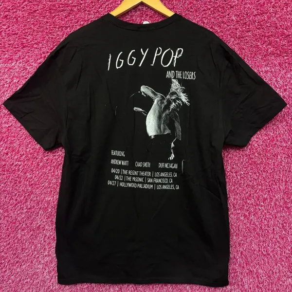 Zoltron Iggy Pop and The Losers 2023 Tour T-Shirt Extra Large - Image 4