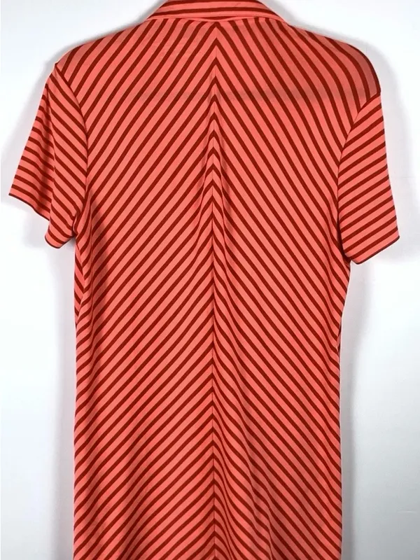 Nike Golf Tour Performance Dri-FIT Womens Medium Striped Quarter Zip Polo Top - Image 9