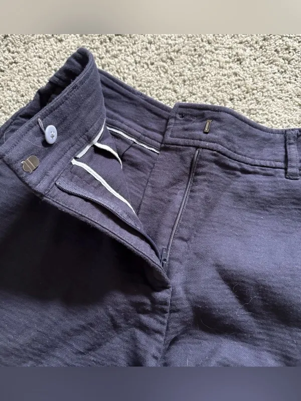 Boden Dark Blue Navy Shorts Womens Size 4 High Rise Preppy Classic - Image 6