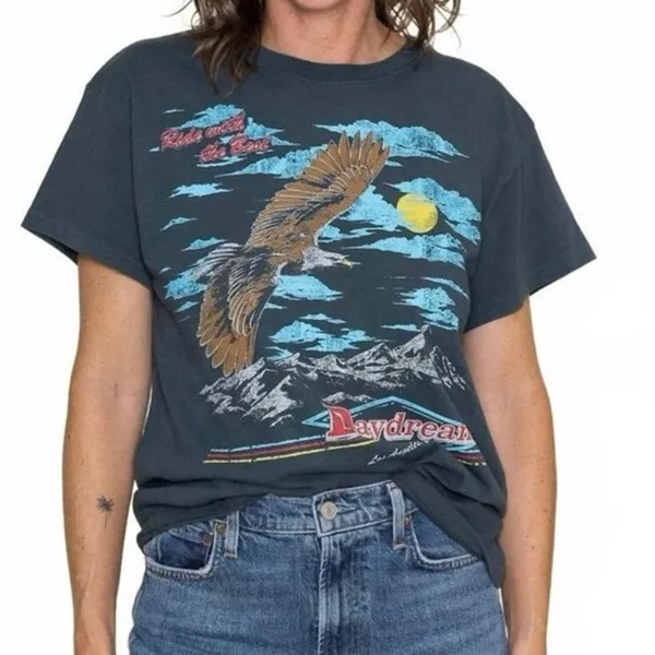 DAYDREAMER MFG Co Tour Tee in Vintage Black Size Small New with Tag - Image 2