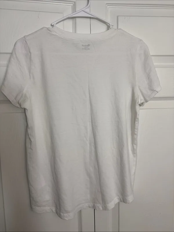 Madewell Women's White Crewneck Short Sleeve Tee - Image 6