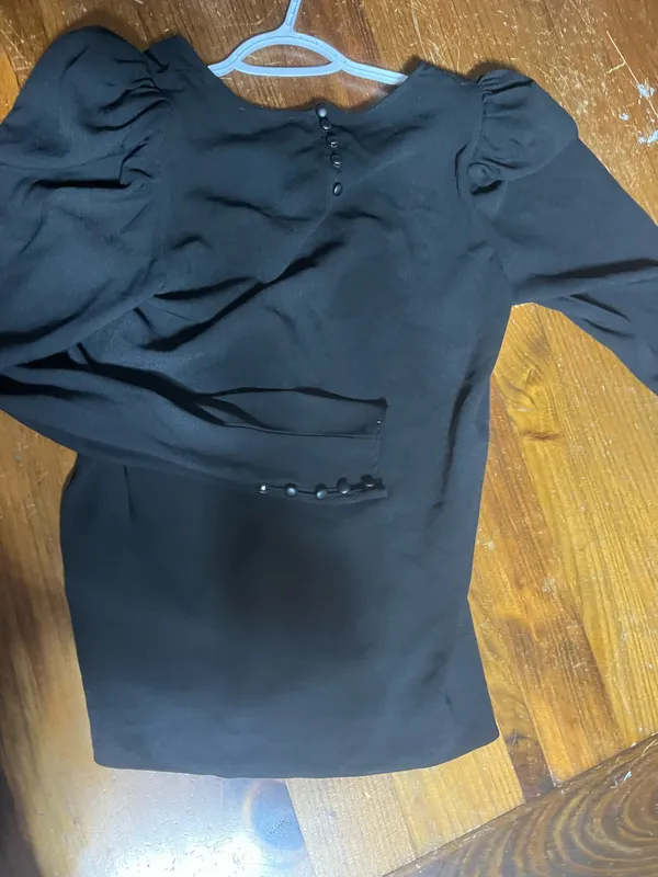Longsleeve black blouse - Image 2