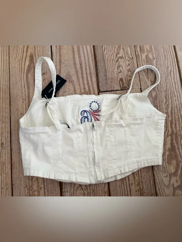 Hype and Vice Philadelphia 76ers Corset Top Size XL NWT - Image 5