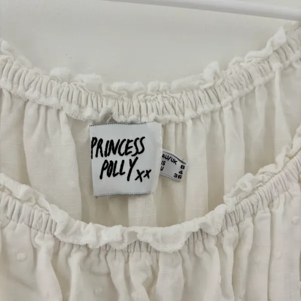 Princess Polly Love Galore Romper White Size 4 - Image 2