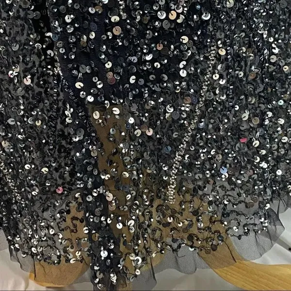 PISARRO NIGHTS Sequin & Bead Sleeveless Gown size 4 - Image 16
