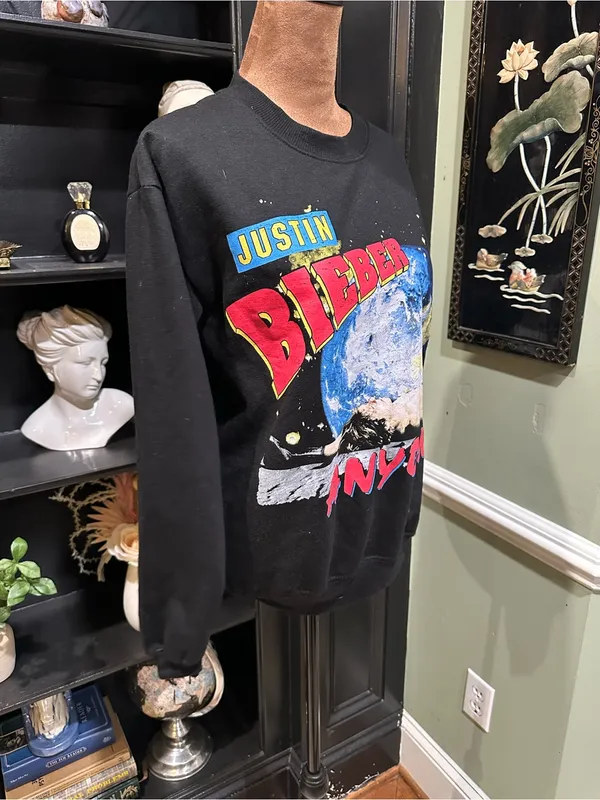 Justin Bieber “Anyone” Official Merchandise Crewneck Sweatshirt – Size XS - Image 8