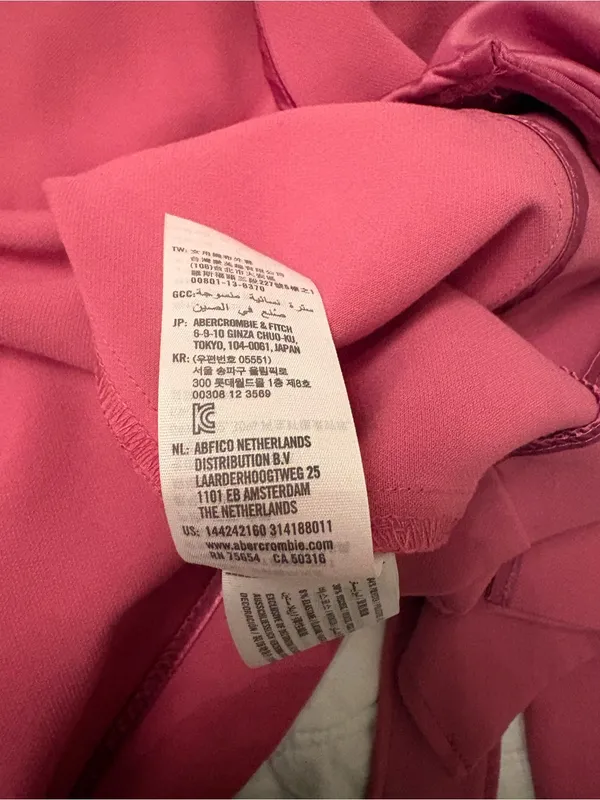 Abercrombie & Fitch trench coat in pink size XS - Image 5