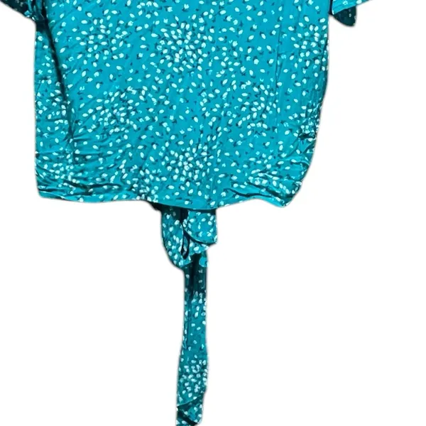 Billabong Wild Gaze Wrap‎ Top Seagreen Size small - Image 11