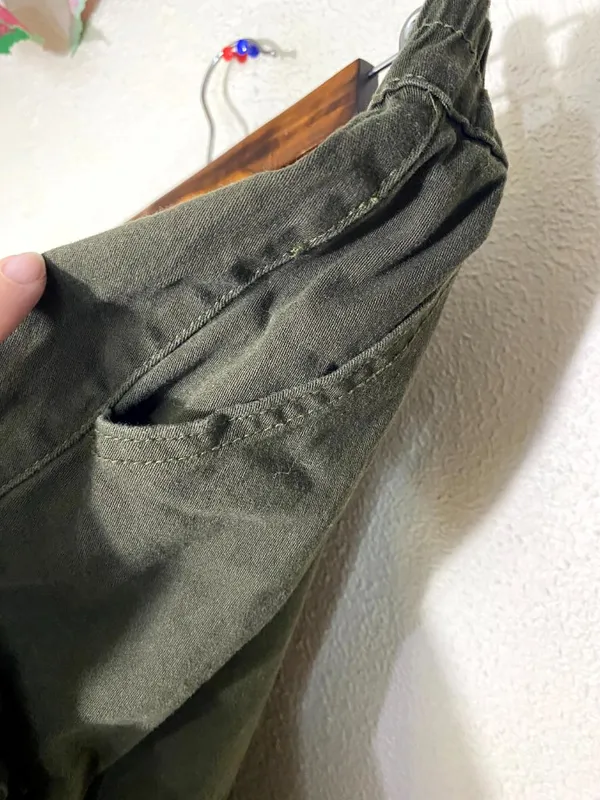 Madden Girl Womens Cargo Jogger Pants Olive Green Size XL - Image 11
