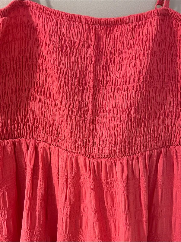 SHEIN Hot Pink Tiered Smocked Sundress - Image 3