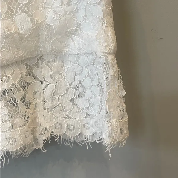 White Lace Mini Skirt - Image 2