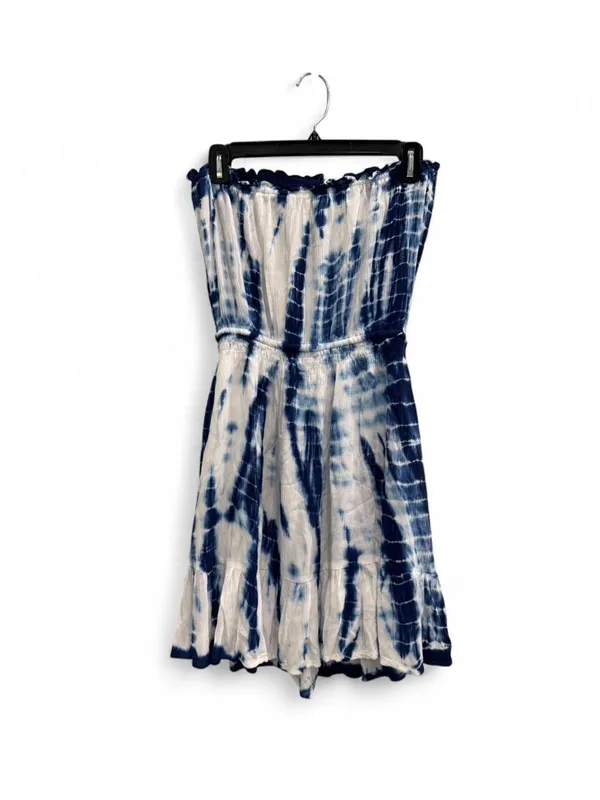 Olivaceous Tie Dye Strapless Smocked Dress - Image 3