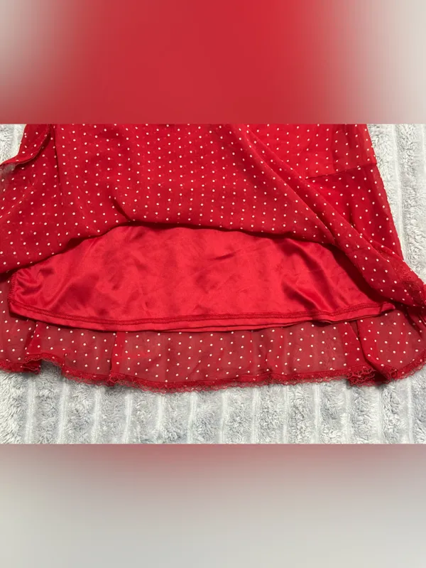 wild fable Red Polka Dot Mini Skirt - Image 2
