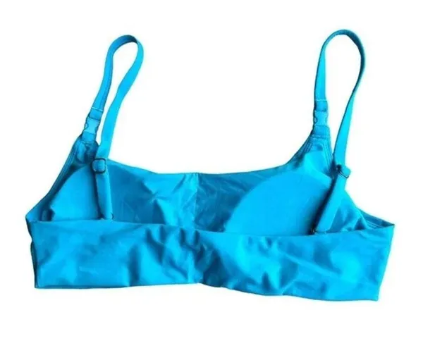 NWT Andie Swim The Riviera Bikini Top Adjust Straps Removable Cup M Coastal Blue - Image 4