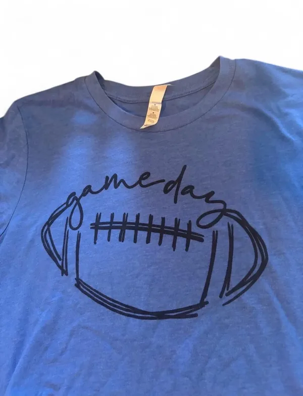 Bella + Canvas Football Game Day T-Shirt - Image 2