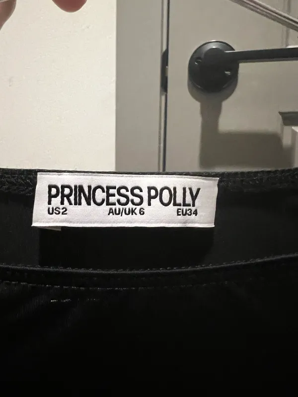 Princess Polly Top Long Sleeve Black - Image 3