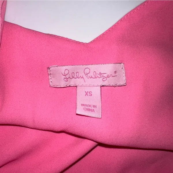Lilly Pulitzer Pink Fitted Buttoned Camisole - Image 4