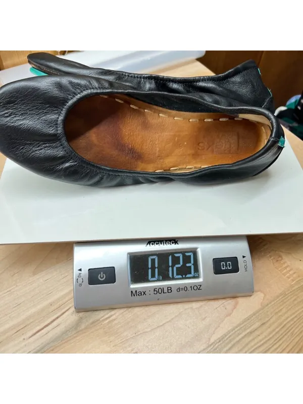 Tieks Burgundy Plum Leather Ballet Flats Foldable Size 7 Preppy Quiet Luxury - Image 9