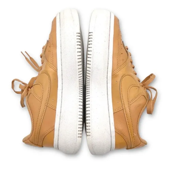 Nike Court Vision Alta Platform Sneakers Women’s Sz 8.5 Light Cognac Tan Leather - Image 10