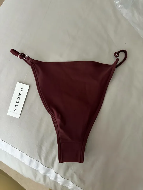 Pacsun Brown Gardenia Curtain Cheeky Bikini Bottom - Image 4
