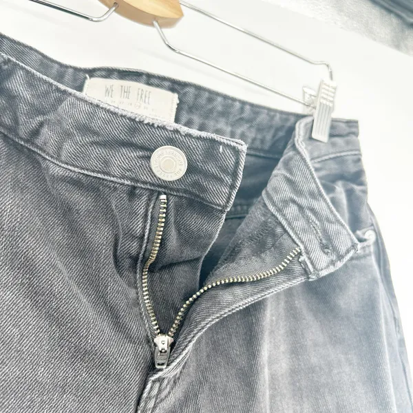 Free People FP We The Free Womens Raw Hem Distressed Western Flare Jeans Size 29 - Image 8