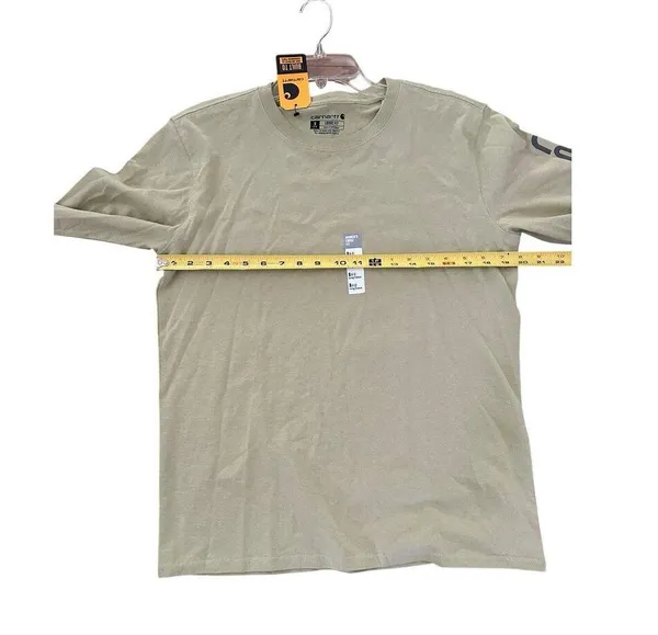 Carhartt Loose Fit Heavyweight LS Logo Sleeve Graphic Sleeve T-Shirt Small NWT - Image 4