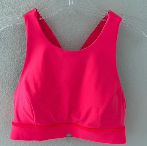 Lululemon Fast & Free Bra (Nulux) Razzle Size 6 Sports Bra - Image 8