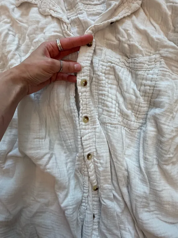 ASOS Crisp White Button-Up Relaxed Shirt - Image 4