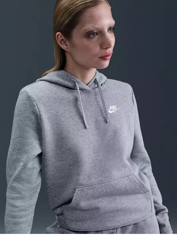 Nike Light Gray Women's Pullover Hoodie size medium unisex - Image 2