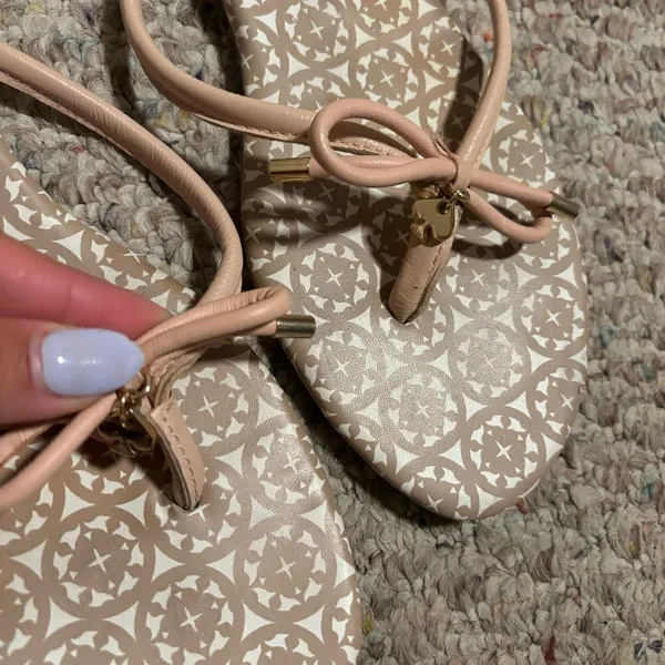 Kate Spade New York Sandal MISTIC Bow Pink NAPPA Leather- Size 9.5 - Image 4