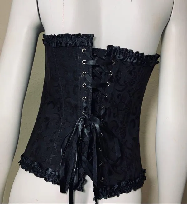 Corset Black Zipper Festival Cosplay New - Image 9