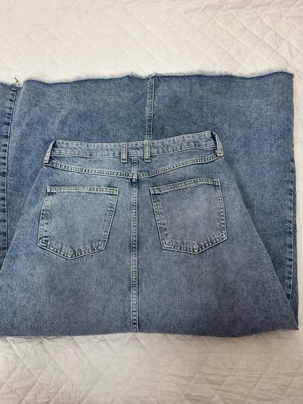 We The Free ( Free people)High-Waist Long Denim Skirt in Blue size 6 - Image 10