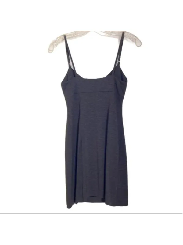 BCBG Gray Sleeveless Dress BCBG grey spaghetti strap dress adjustable straps S - Image 5