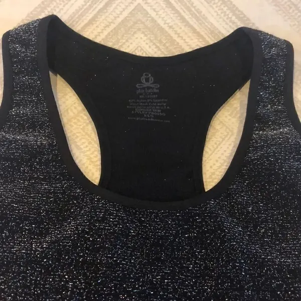 Phat Buddha Black w Silver Racerback Tank Top Black Size M - Image 3