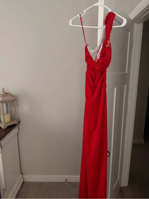 Red Maxi Dress Size M - Image 5