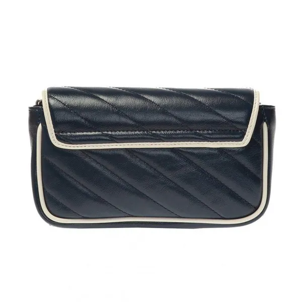 GUCCI Marmont GG logo super mini quilted leather crossbody bag - Image 3