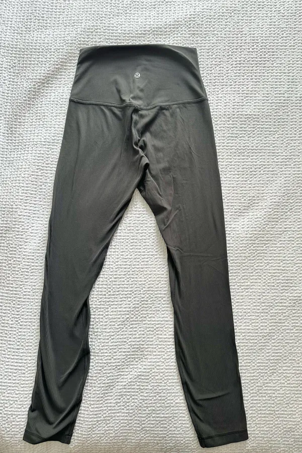 Lululemon Align Ribbed High-Rise Pant 25" Graphite Grey  - Image 2
