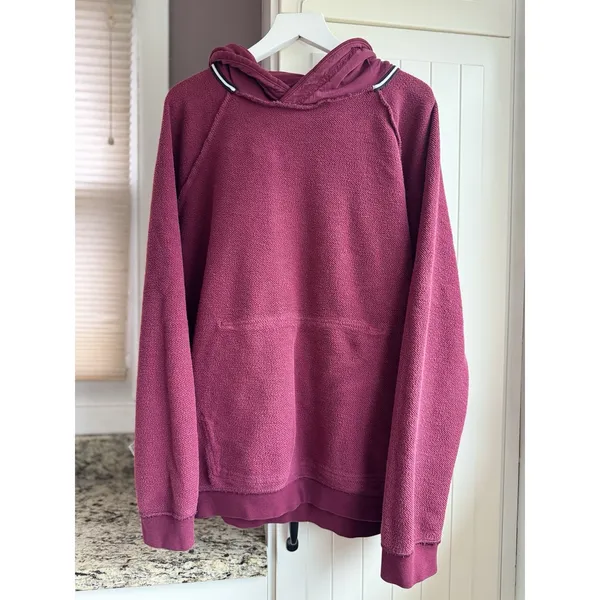 Nike Sportswear Rally Essentials Pullover Hoodie Women XL Burgundy CI1192-638 - Image 12