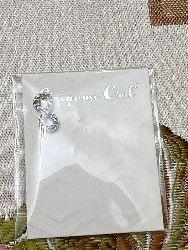 Origami Owl Silver Crystal Infinity Hair Pin - Image 2