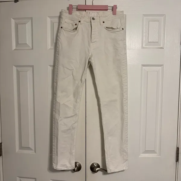 Acne Studios Town White Vintage Jeans - Image 2