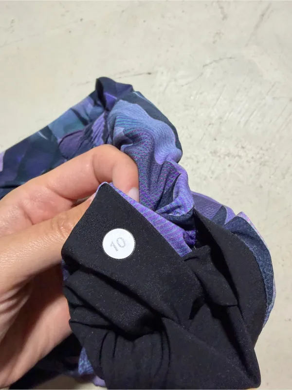 Lululemon Geometric Purple Active Shorts with Drawstring 10 - Image 8