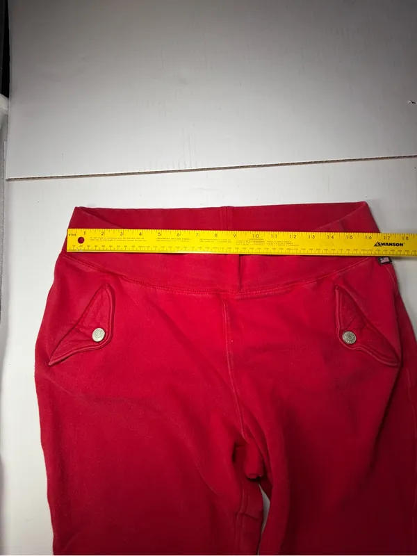 Vintage Y2K Polo Jeans Co. Ralph Lauren Red Knit Pants - Image 4
