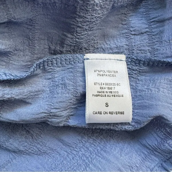 Altar'd State Blue Meadow Tiered Peplum Blouse Size Small NWT - Image 6