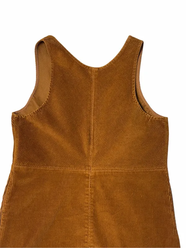 Free People Rolling Thunder Corduroy Mini Dress in Cinnamon Brown Womens S - Image 7